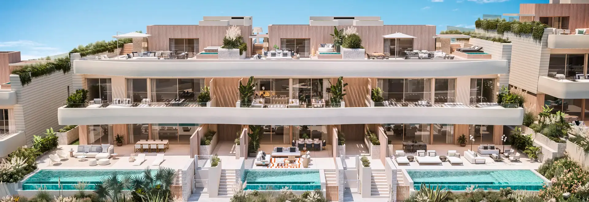 Cascada Homes Marbella Costa del Sol Villas Dunique Front Line Beach Residences