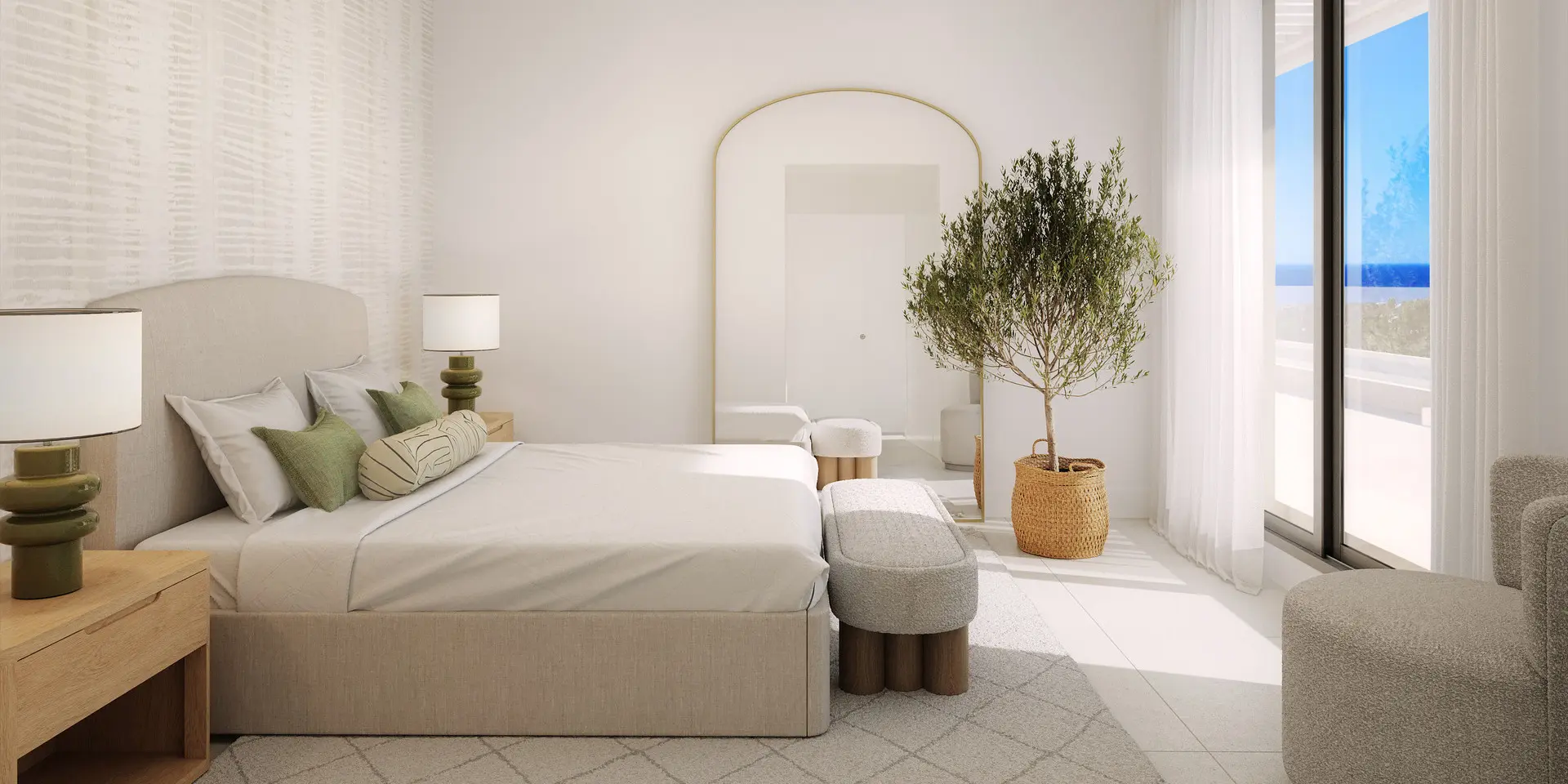 Estepona, Costa del Sol, Off-plan, Luxury apartment residences, Sea view apartments, gated communities, Bedroom