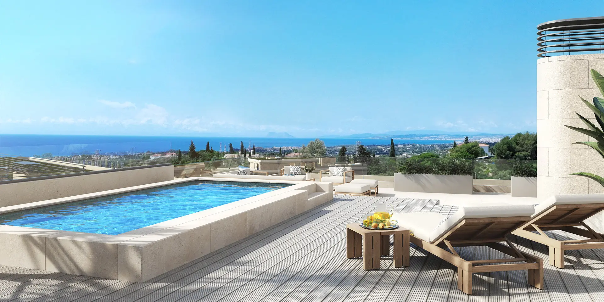 Estepona, Costa del Sol, Off-plan, Luxury apartment residences, Sea view apartments, gated communities, Penthouse, Roof-terrace, private pool