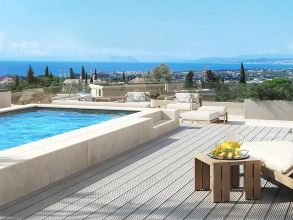 Estepona, Costa del Sol, Off-plan, Luxury apartment residences, Sea view apartments, gated communities, Penthouse, Roof-terrace, private pool