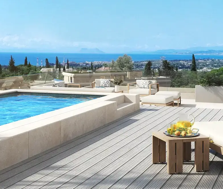 Estepona, Costa del Sol, Off-plan, Luxury apartment residences, Sea view apartments, gated communities, Penthouse, Roof-terrace, private pool