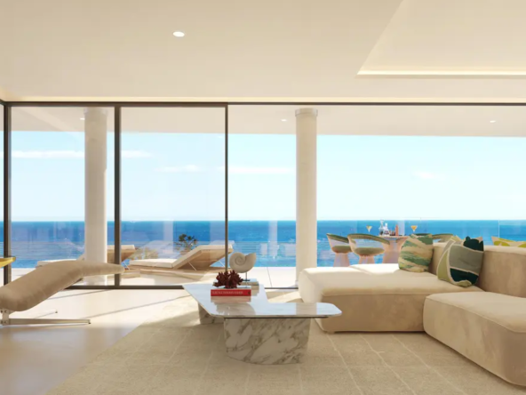 Sea View Apartments Costa del sol Estepona living room with sea views