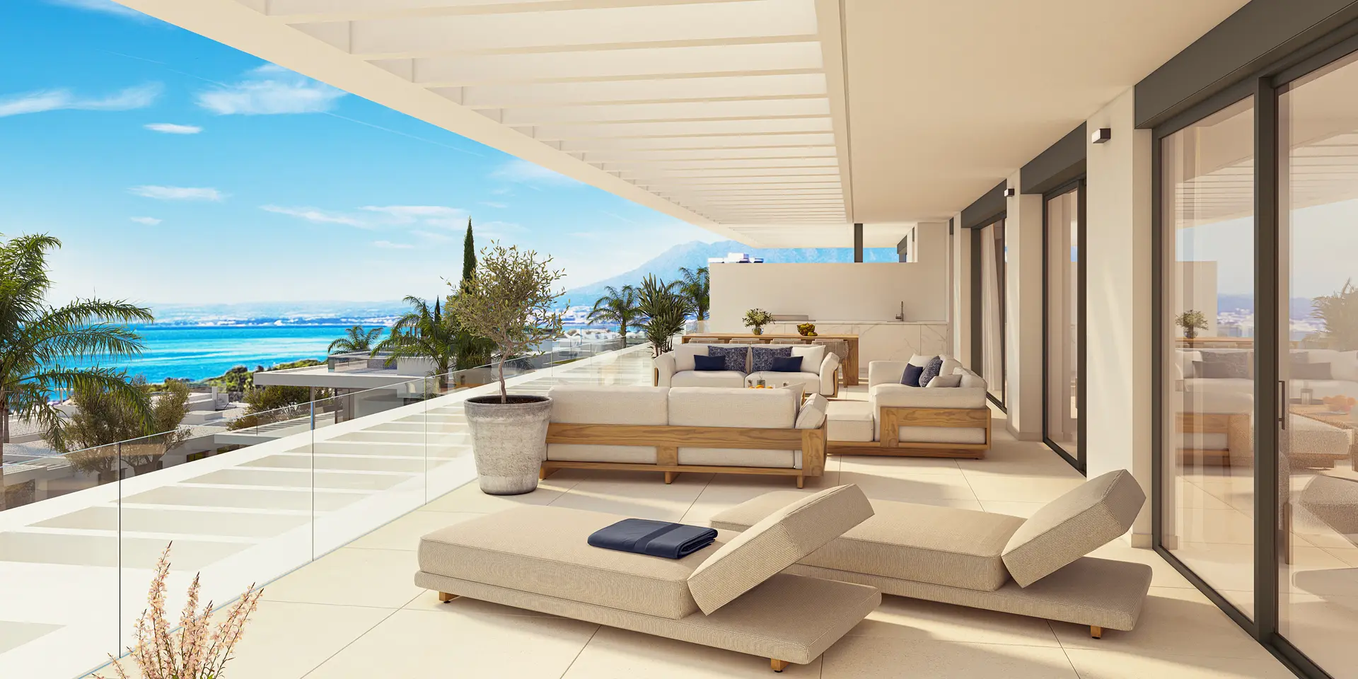 Los Monteros, Marbella, Costa del Sol, Off-Plan, New Developments, Gated Communities, Luxury Apartments, Contemporary Apartments, Penthouse Apartments, Ground-Floor Apartments, Sea View Apartments, Terraces