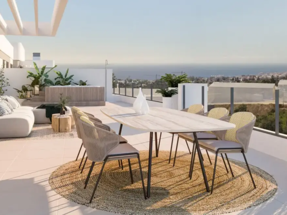 Cascada Homes Apartments Estepona Origin Terrace Sunset