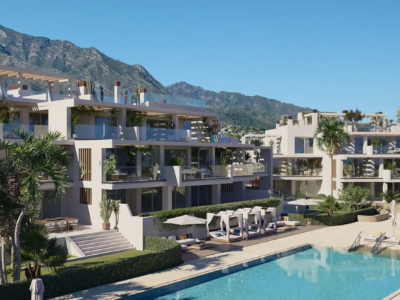 Cascada Homes Marbella Costa del Sol Penthouse EARTH NVOGA Swimming Pool