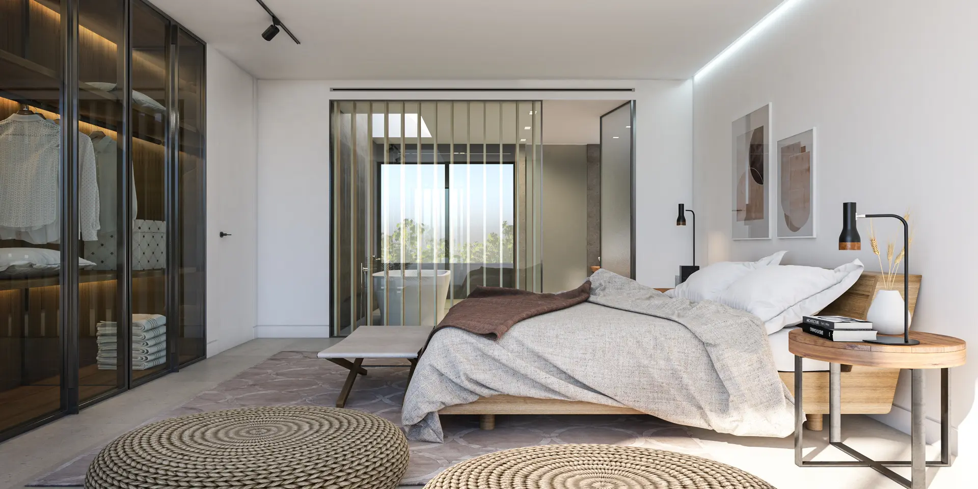 La Reserva Club, Sotogrande, Costa del Sol, Golf and Country Club, Off-plan, New Developments, Luxury Apartments, Gated Communities, Sea View Apartments, Front Line Golf Residences, Concierge, Bedroom, Master bathroom