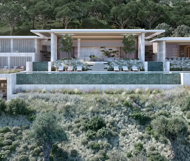 Cascada Homes Sotogrande Costa del Sol Golf & Country Resort Residences facade terrace living room infinity swimming pool