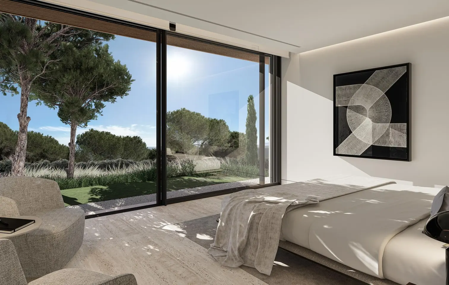 Sotogrande Costa del Sol Golf & Country Resort Residences bedroom garden views