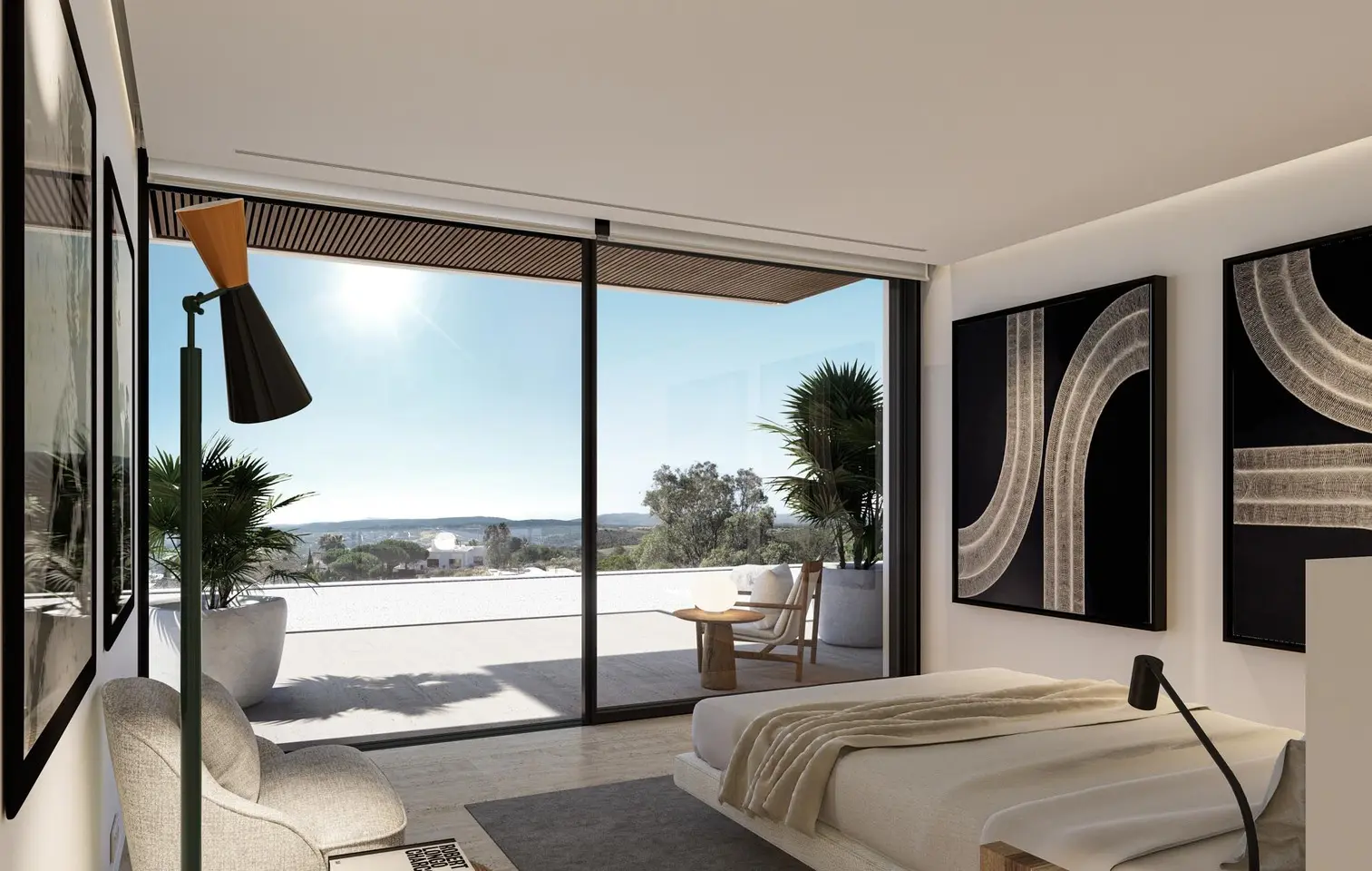 Sotogrande Costa del Sol Golf & Country Resort Residences bedroom outdoor views