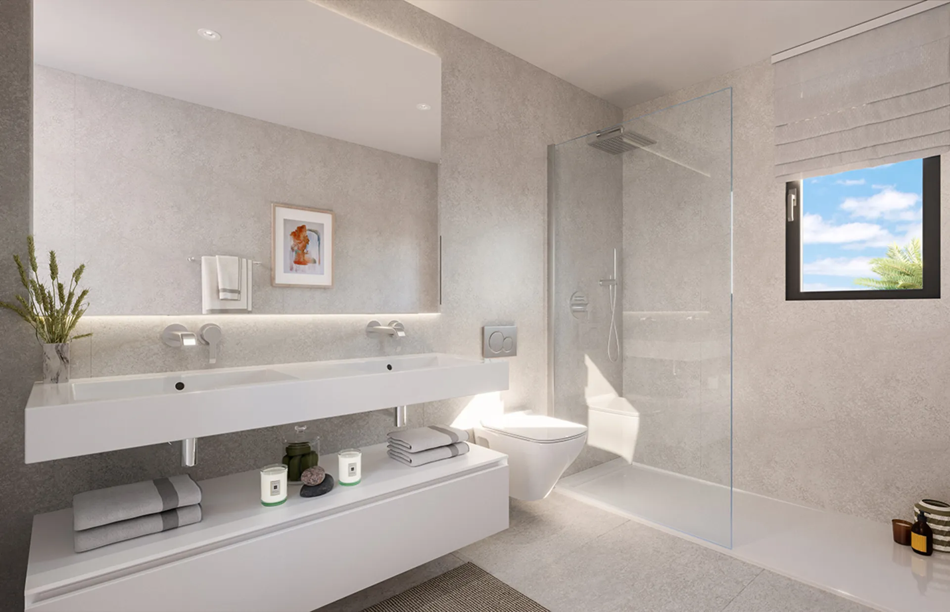 sea view apartments marbella costa del sol bathroom