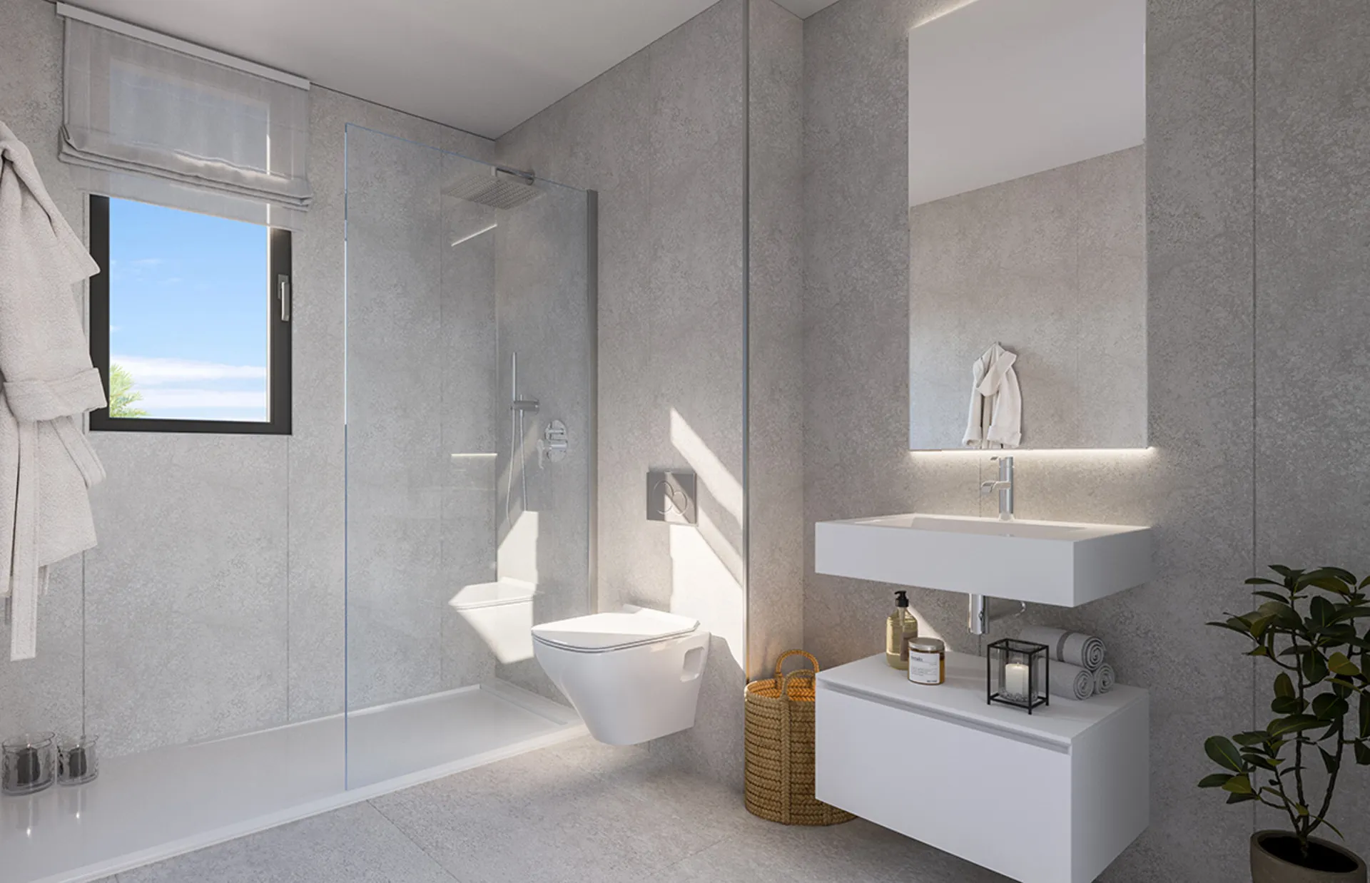 sea view apartments marbella costa del sol bathroom shower