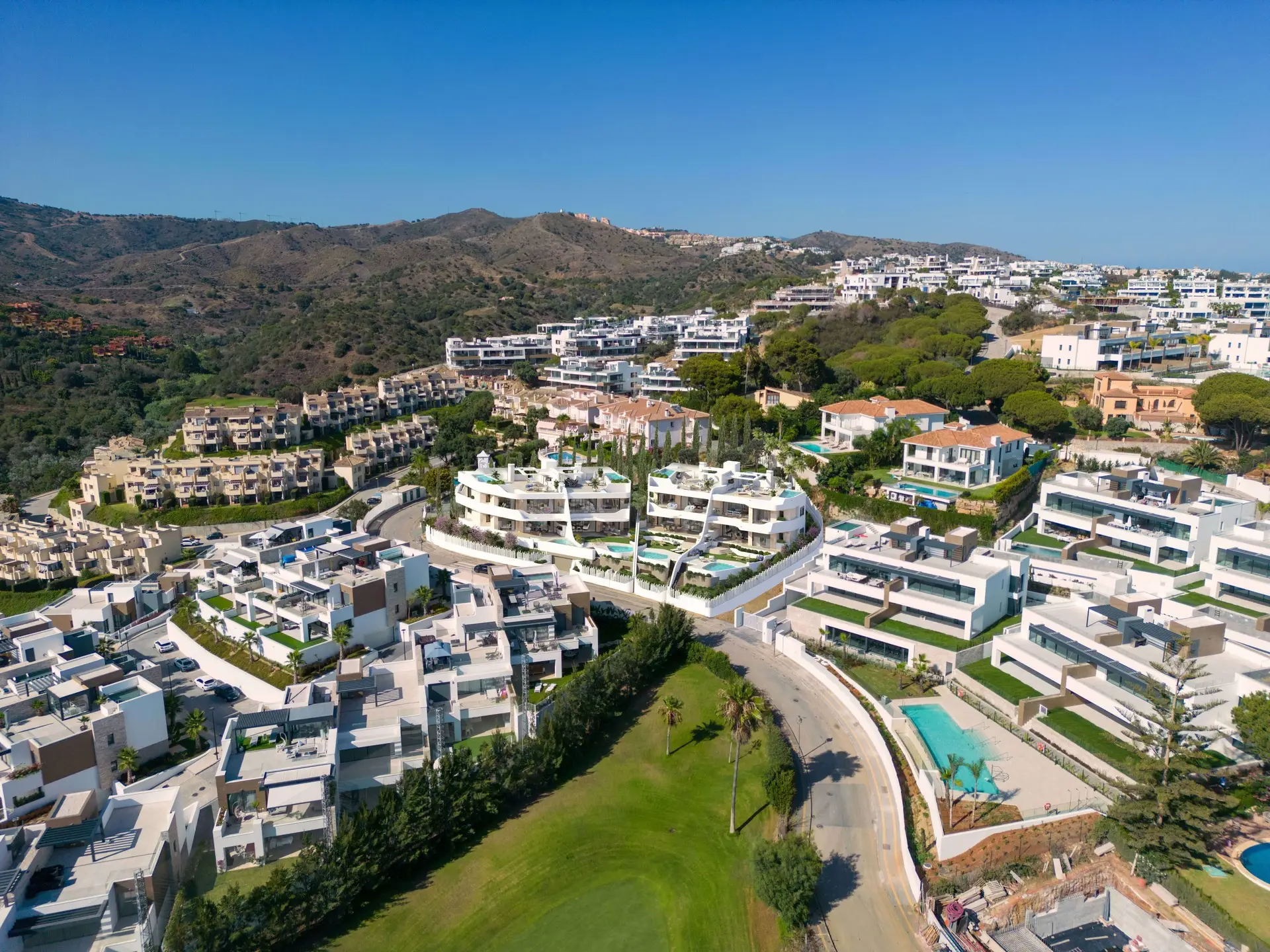 Sea View Apartments Benahavis Costa del Sol Aereal