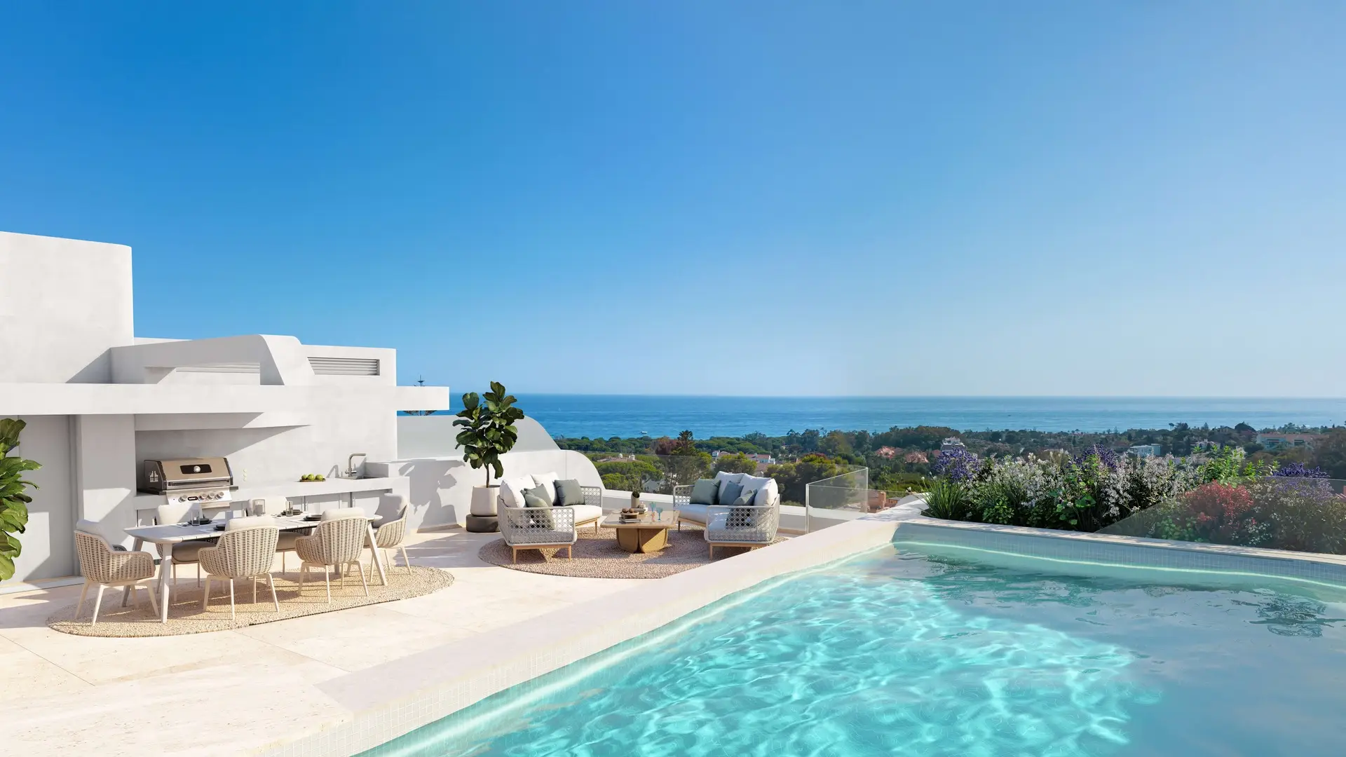 Sea View Apartments Benahavis Costa del Sol swimming pool