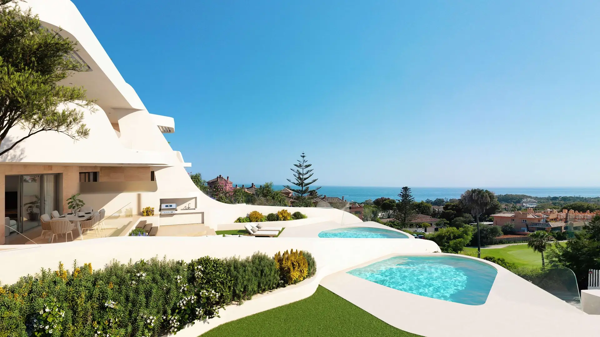 Sea View Apartments Benahavis Costa del Sol swimming pool