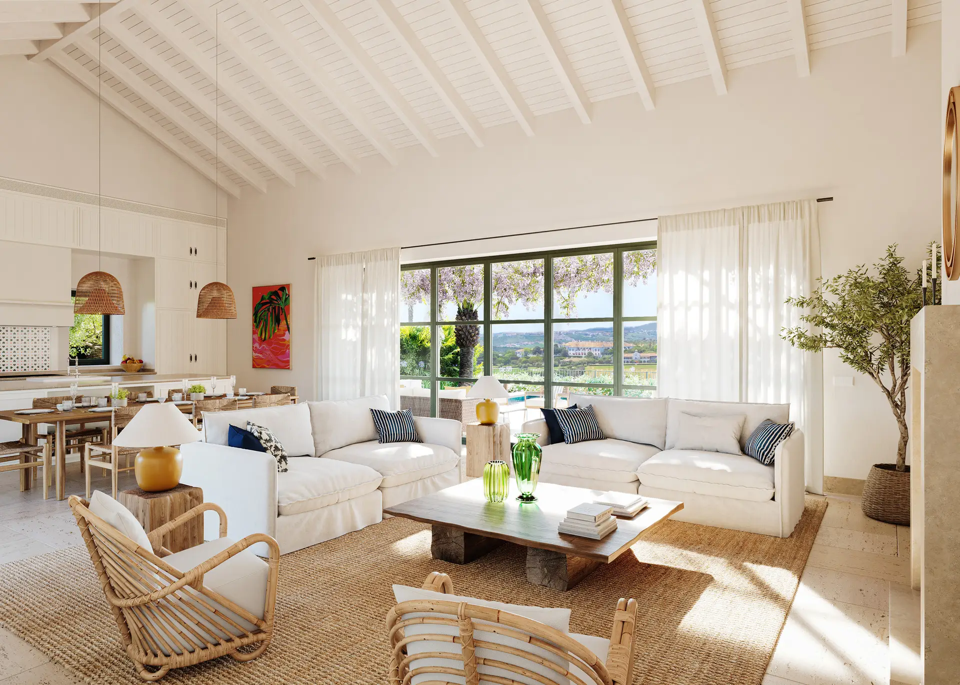 Sea View Villas Gated Development Casares Costa del Sol living room