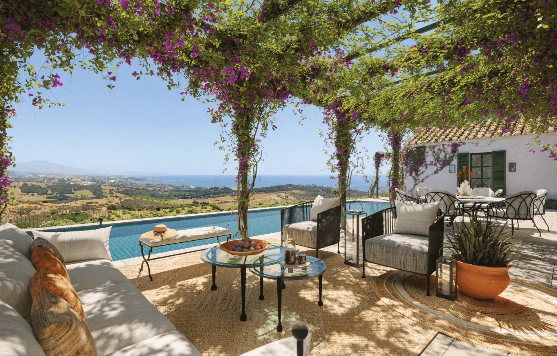 Sea View Villas Gated Development Casares Costa del Sol terrace