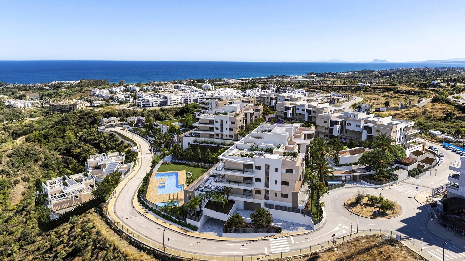 New Development Sea View Apartment Estepona Costa del Sol South View