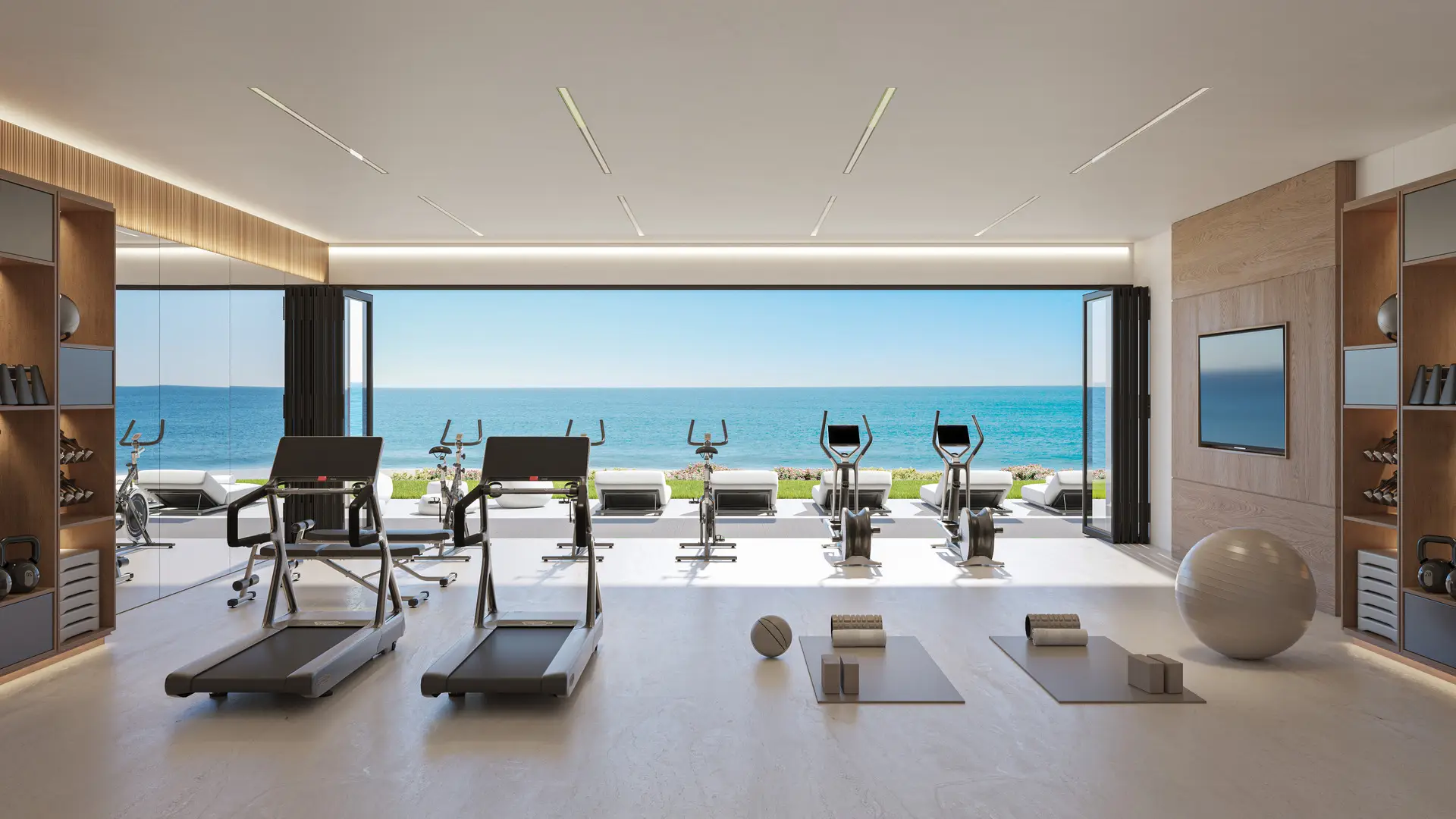 Front Line Beach Residences Apartments Manilva Costa del Sol gym sea views