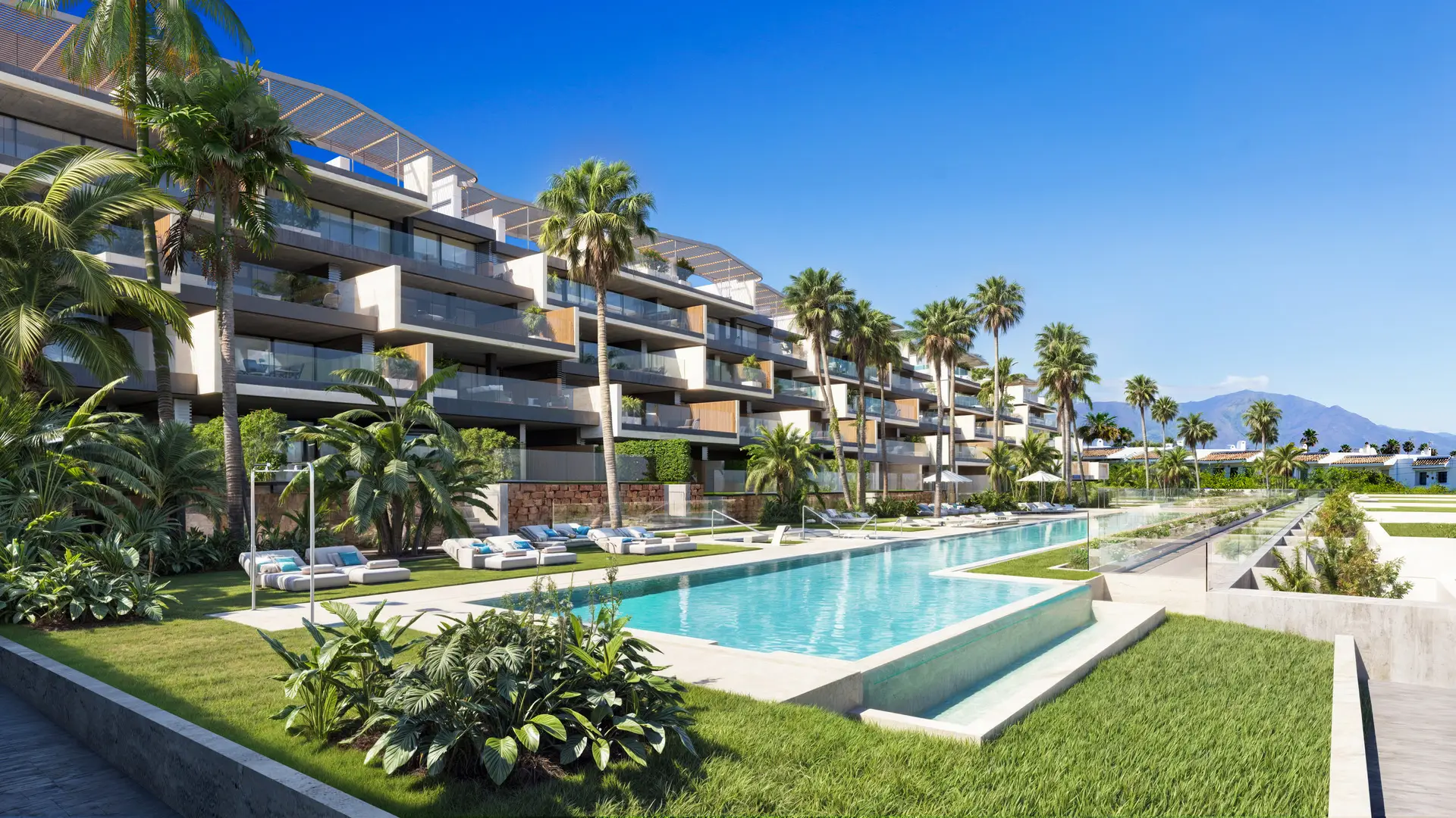 Front Line Beach Residences Apartments Manilva Costa del Sol swimming pool