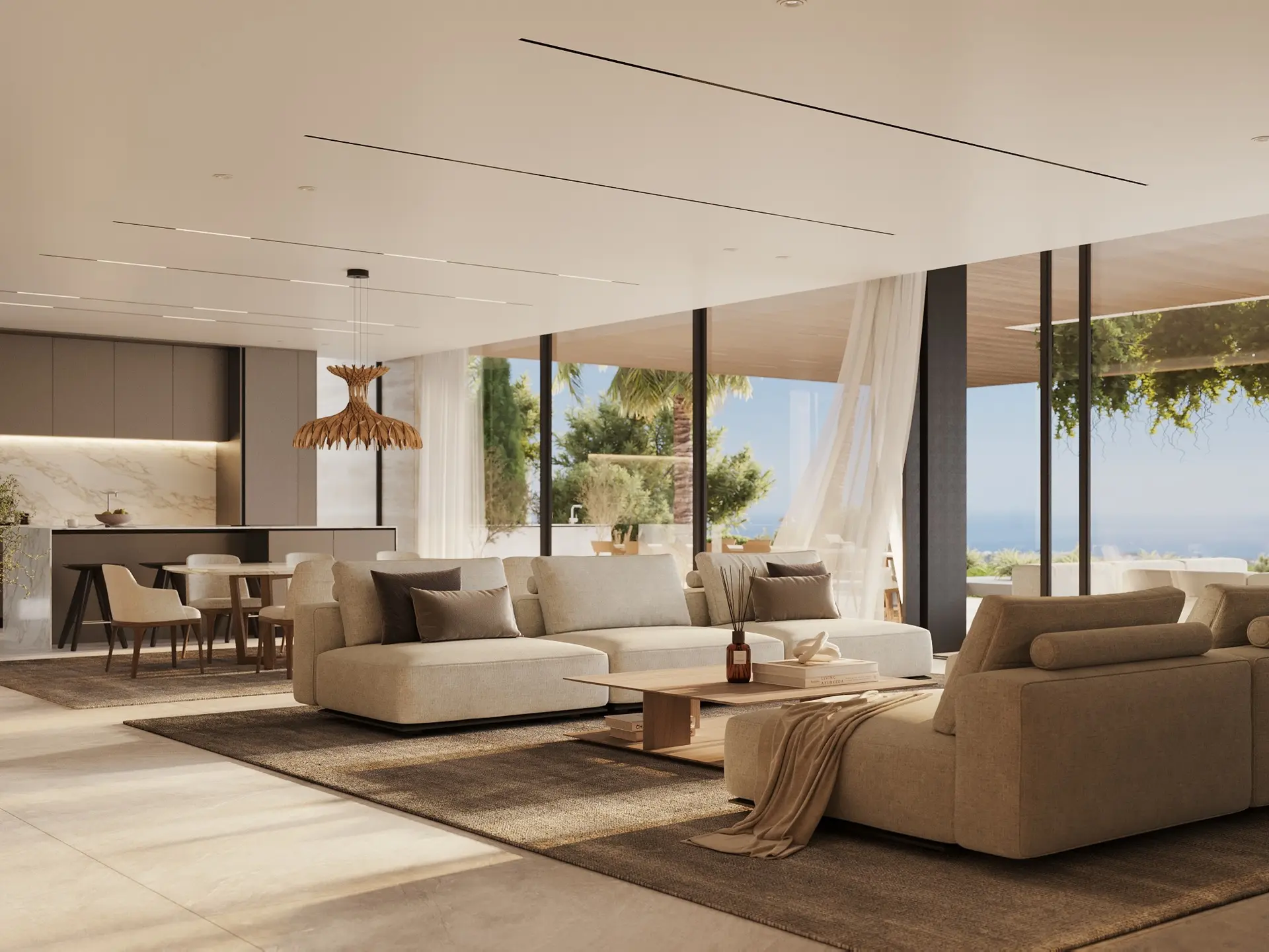 Cascada Homes La Quinta Costa del Sol Villas - Living Room