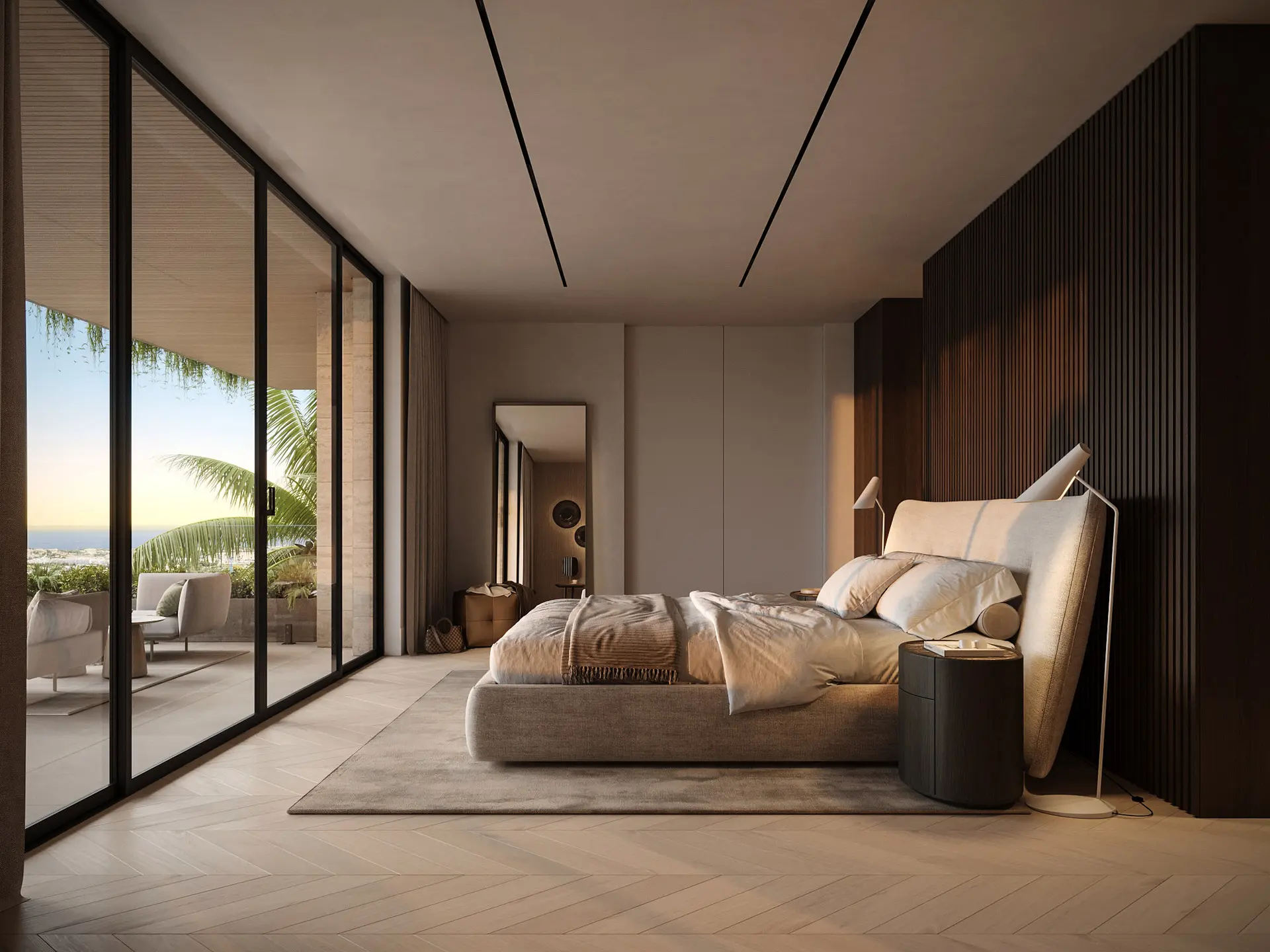 Cascada Homes La Quinta Costa del Sol Villas - Master Bedroom Profile