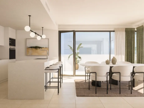 Cascada Homes Manilva Costa del Sol Apartments Pure Sun 2 Kitchen Dinning Area