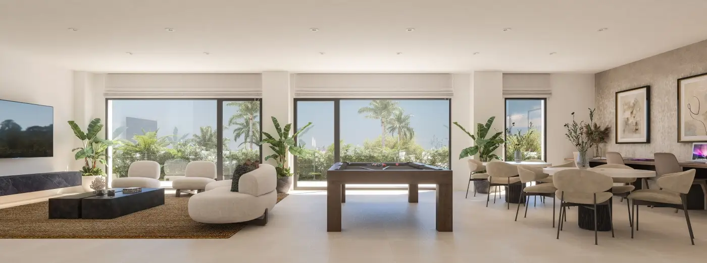 Cascada Homes Manilva Costa del Sol Apartments Pure Sun 2 Living Room Dinning Area