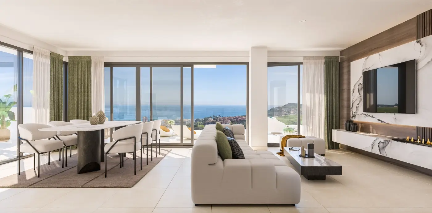 Cascada Homes Manilva Costa del Sol Apartments Pure Sun 2 Living Room