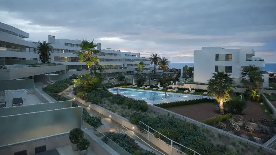 Sea View Apartment Estepona Costa del Sol Gated Communities swimming pool