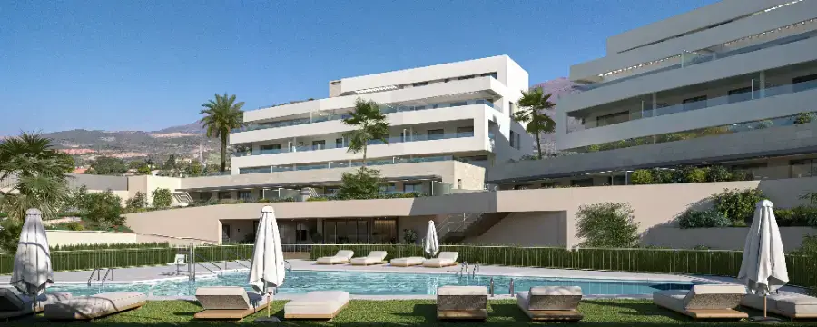 Sea View Apartment Estepona Costa del Sol Gated Communities swimming pool