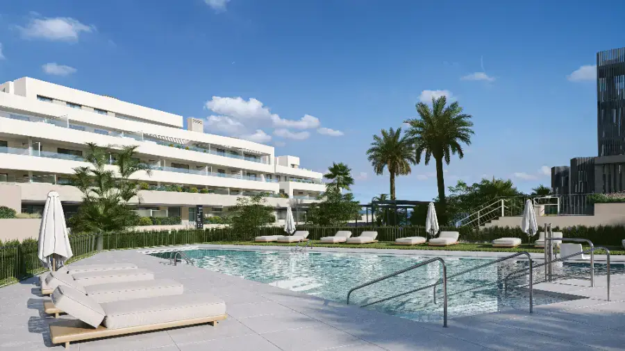 Sea View Apartment Estepona Costa del Sol Gated Communities swimming pool