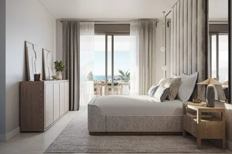 Sea View Apartment Estepona Costa del Sol Gated Communities bedroom