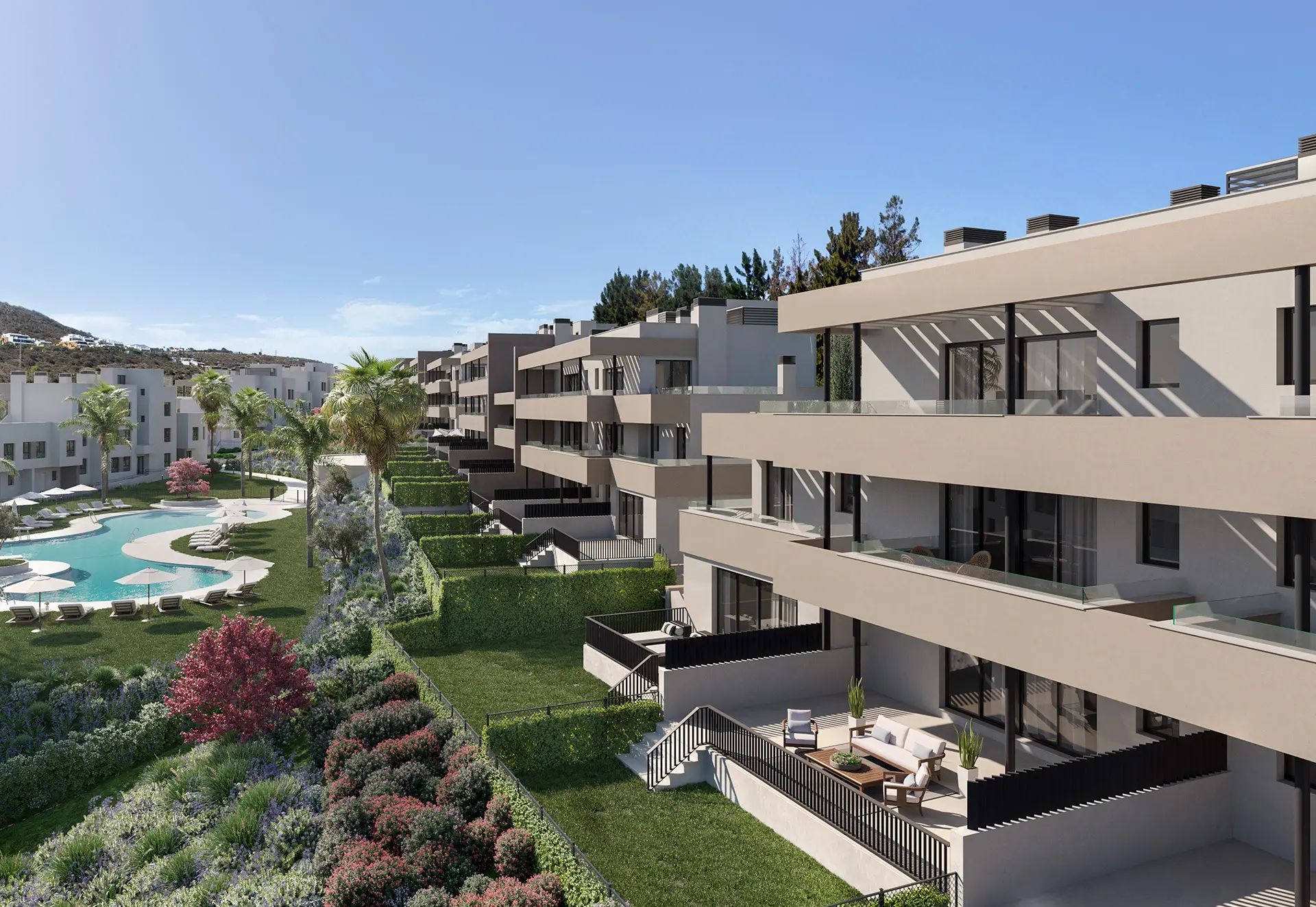 Cascada Homes - Bliss Homes - Casares Costa -Ground Floor Private Garden