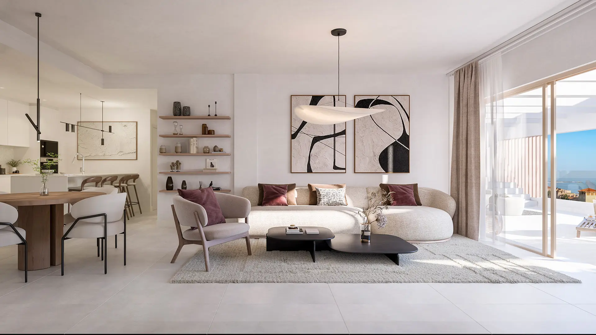 Cascada Homes - Celestia Homes - Sea views - Estepona - Lounge