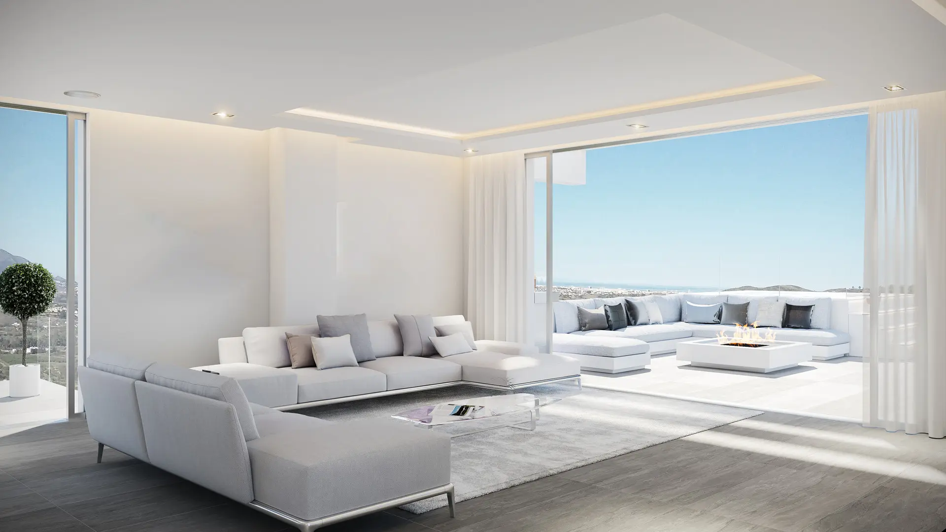 Cascada Homes - The Sight Golf Residences - Mijas - Front Line Golf Residences - Living Room