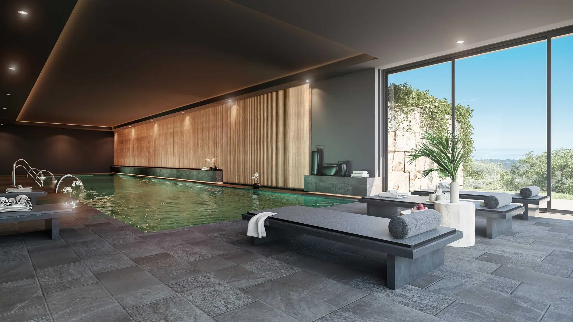 Cascada Homes Benahavis Gated Communities Costa del Sol Sky Villa Club House Spa