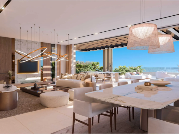 Cascada Homes Benahavis Gated Communities Costa del Sol Sky Villa Living Room