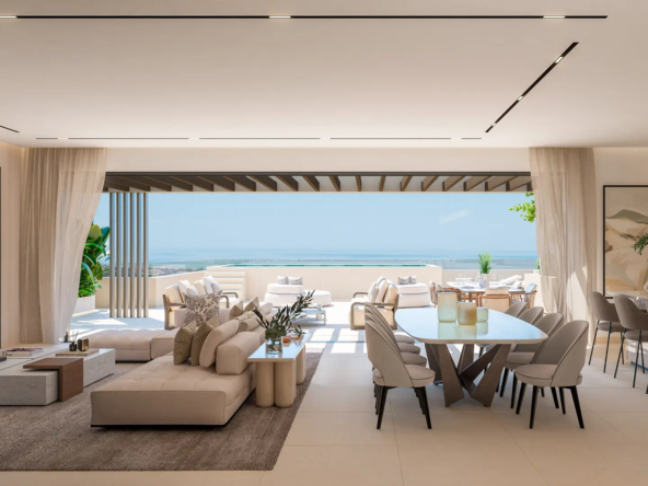 Cascada Homes Benahavis Gated Communities Costa del Sol Sky Villa Living Room Day