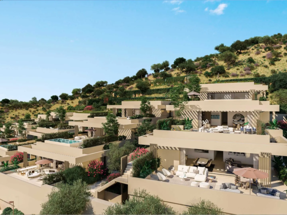 Cascada Homes Benahavis Gated Communities Costa del Sol Sky Villa Side View2