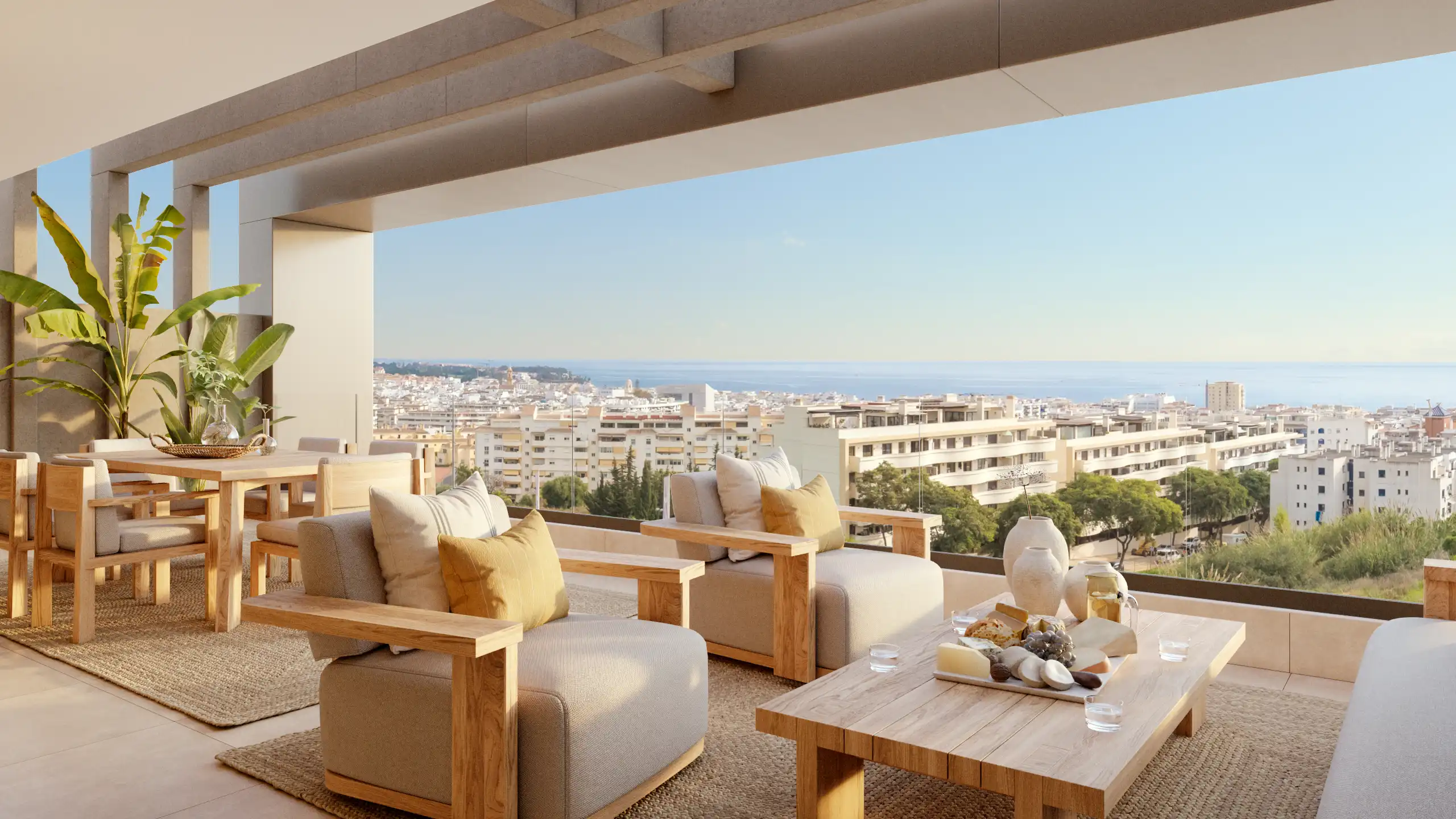 Cascada Homes - Costa del Sol - Las Mesas Infinity Homes - Estepona - Terrace City View