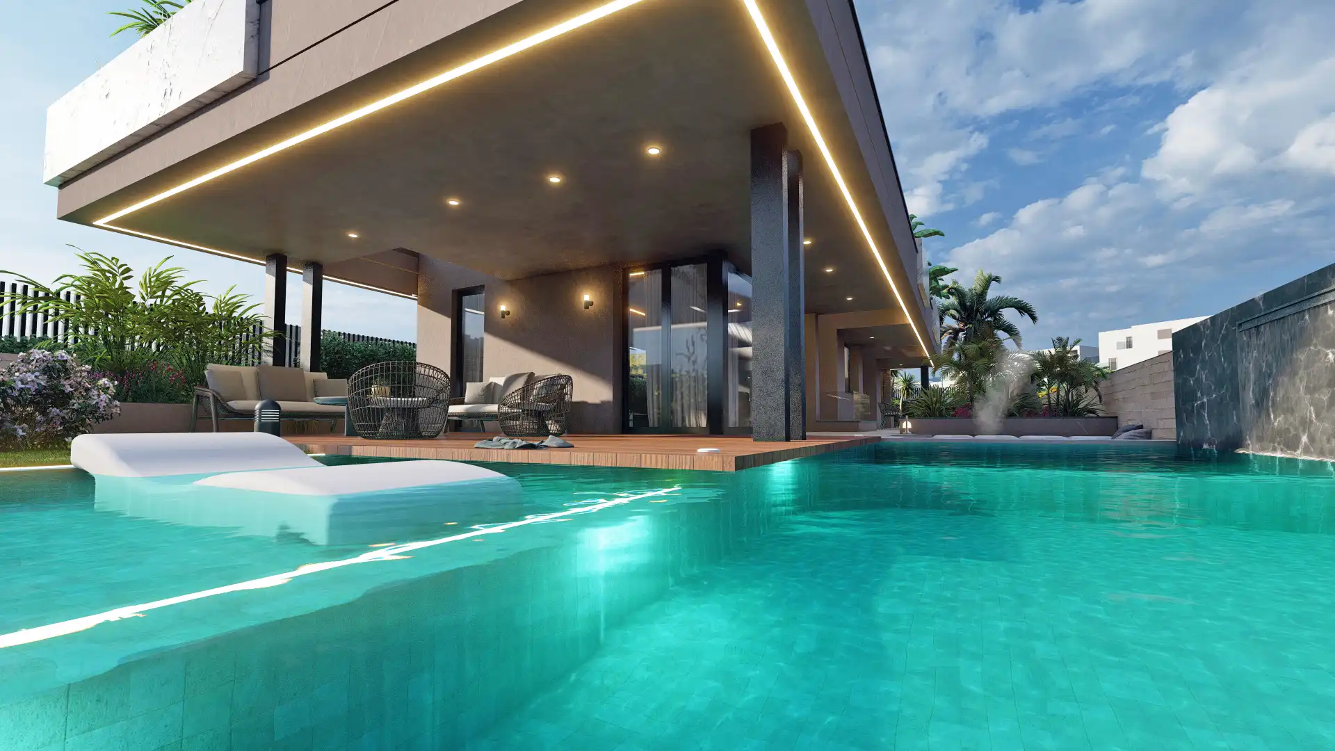Cascada Homes - Costa del Sol - Villas Bellagio - Benalmadena - Swimming pool and Terrace
