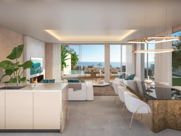 Cascada Homes - Costa del Sol - Wave View Villas - Frontline Beach - La Cala de Mijas - Living Room
