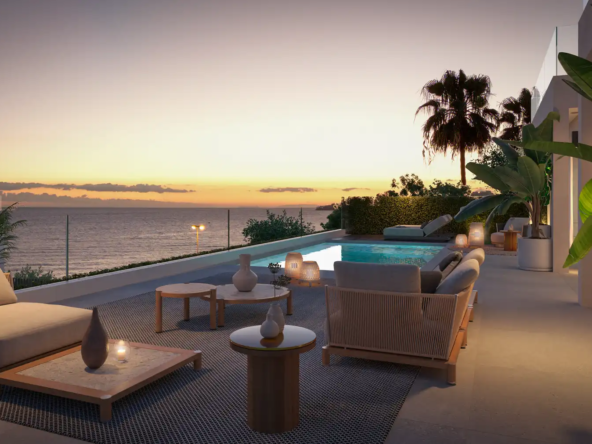 Cascada Homes - Costa del Sol - Wave View Villas - Frontline Beach - La Cala de Mijas - Pool Sea Views Sunset