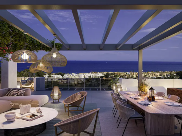Cascada Homes - Alura Living Casares - Casares Costa - Terrace by night