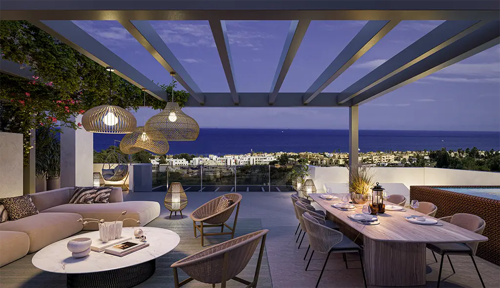 Cascada-Homes-Alura-Living-Casares-Casares-Costa-Terrace-by-night