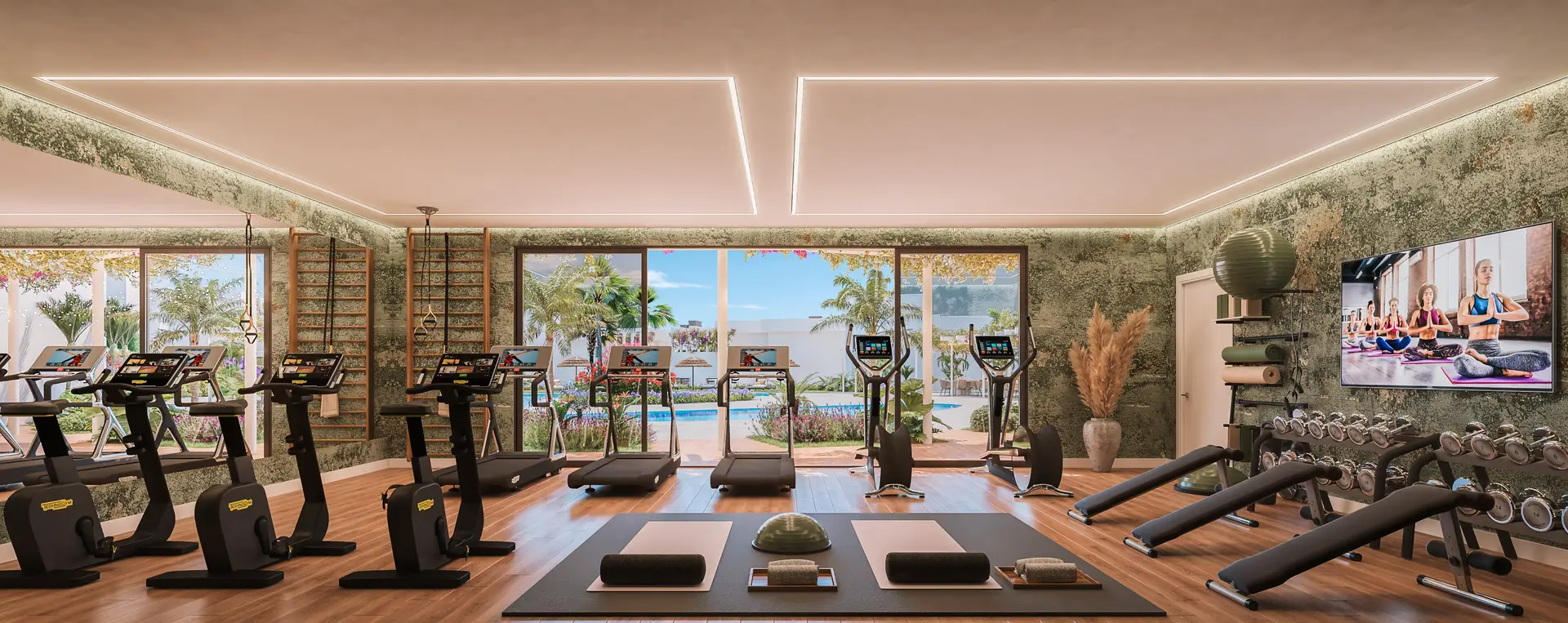 Cascada-Homes-Amaranta-Living-Casares-Golf-Casares-Costa-Gym