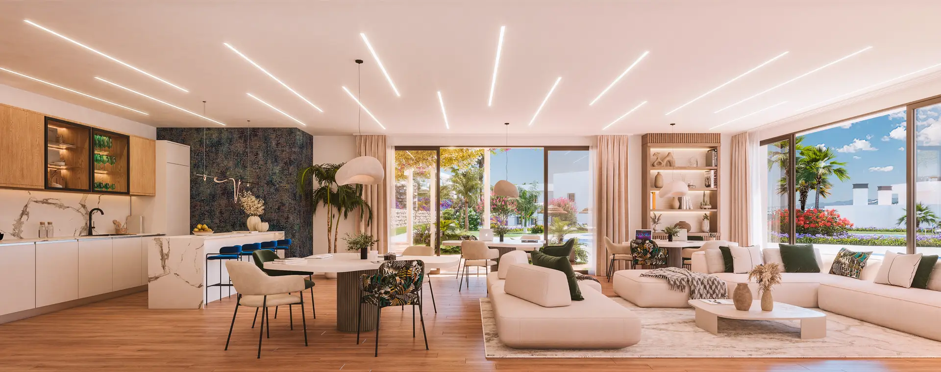 Cascada-Homes-Amaranta-Living-Casares-Golf-Casares-Costa-Kitchen-Living-Room