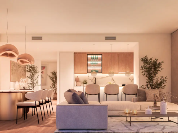 Cascada Homes - Amaranta Living Casares Golf - Casares Costa - Living Room by night