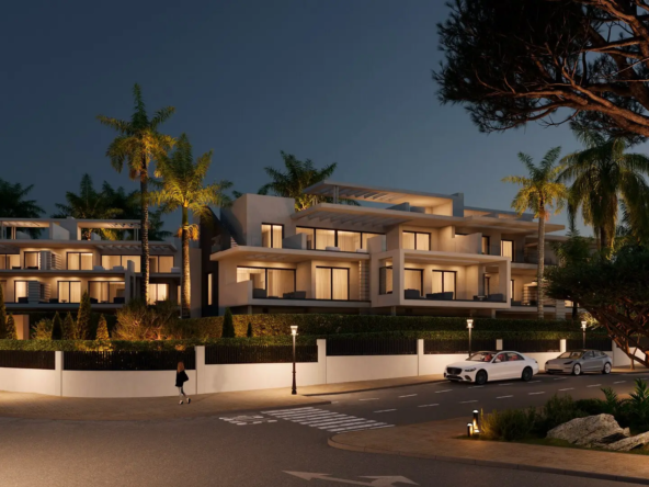 Cascada Homes - Sunway - Estepona - Costa del Sol - Facade by night