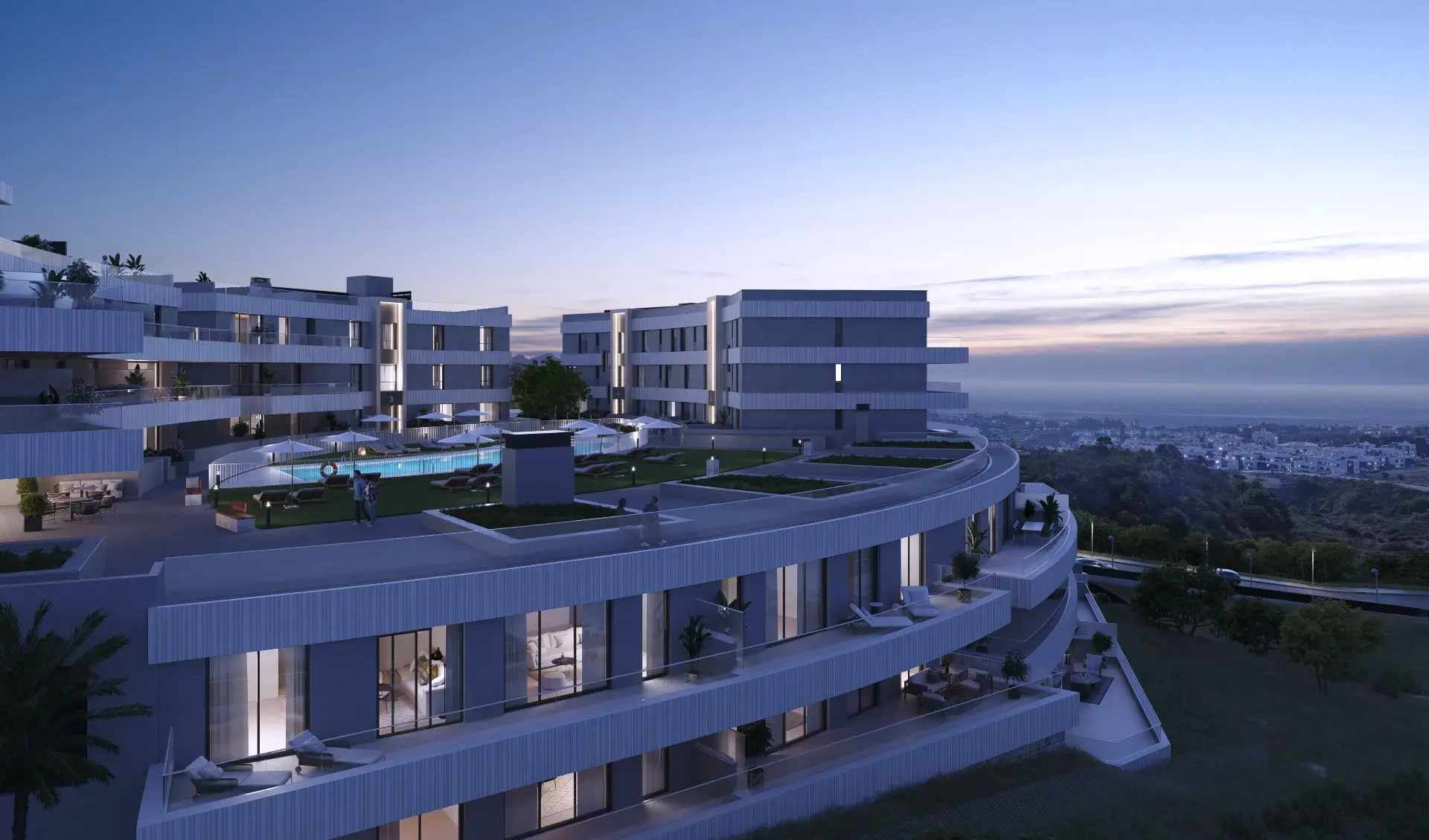 Cascada-Homes-Vanian-Views-Estepona-Costa-del-Sol-Side-by-night